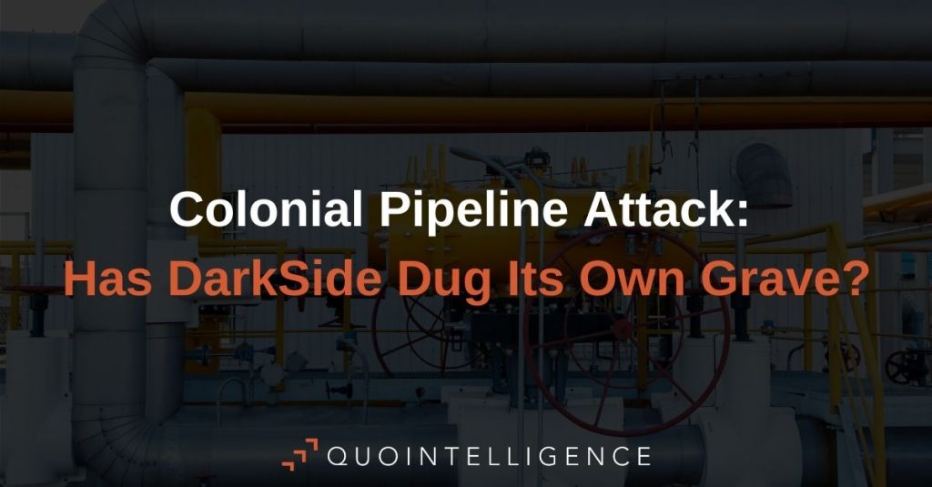 Header Picture for DarkSide and the attack on Colonial Pipeline