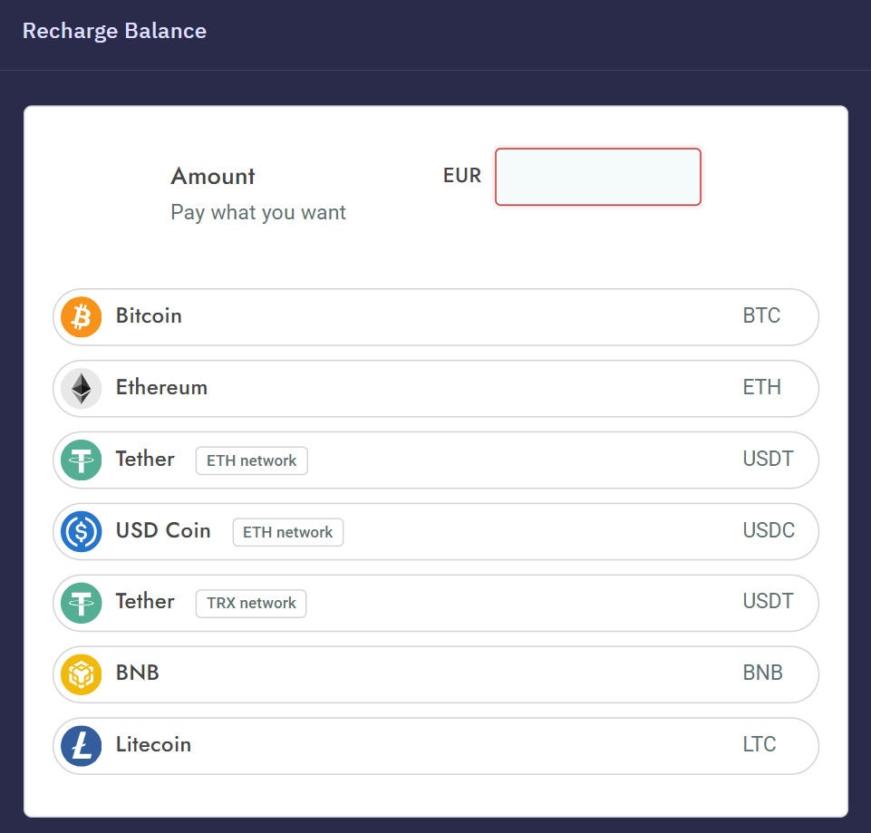 Neo_Net Ankarex recharge Balance page