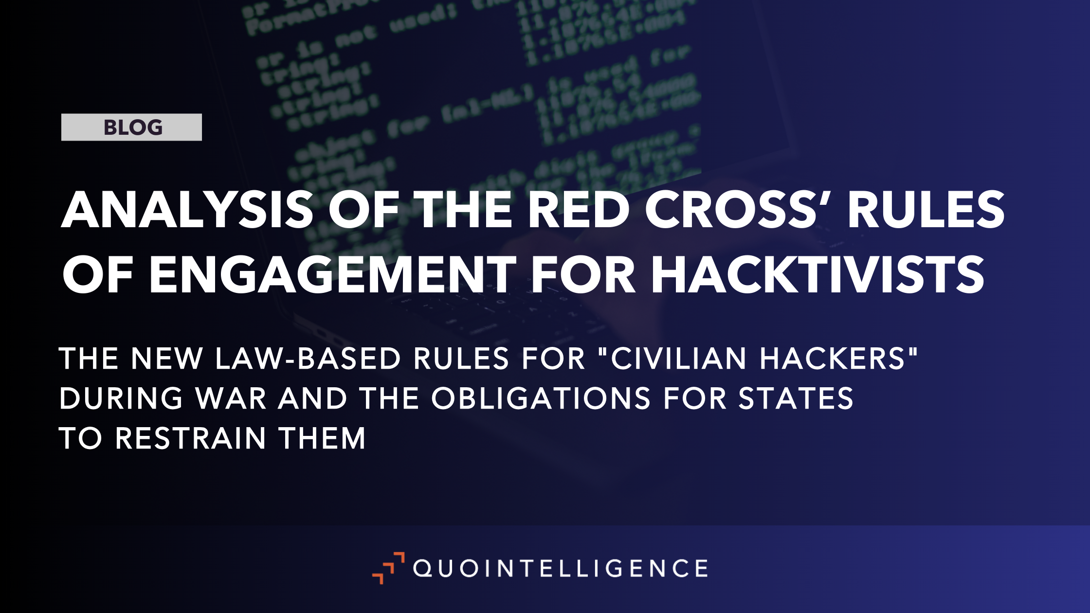Analysis of The Red Cross Rules Of Engagement For Hacktivists